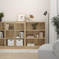 Basic Low Narrow Bookcase (2 Shelves) in Oak - image 6