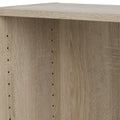 Basic Low Narrow Display Cabinet in Oak (2 Shelves) with Glass Oak Door - image 5