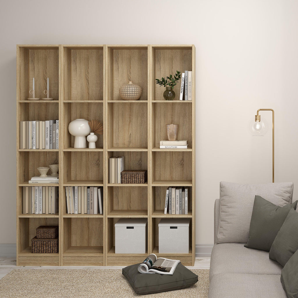 Basic Tall Narrow Bookcase (4 Shelves) in Oak - image 6