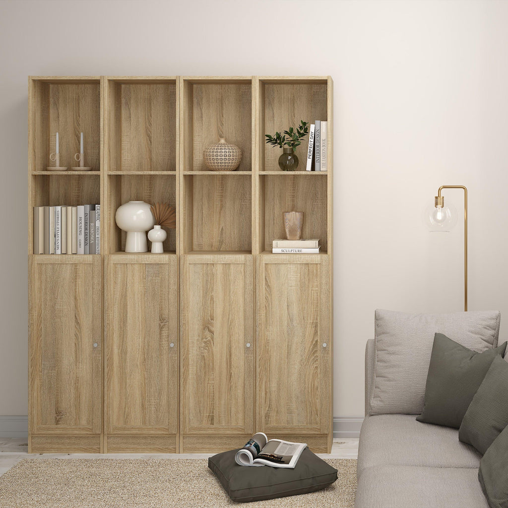 Basic Tall Narrow Bookcase (4 Shelves) in Oak - image 7