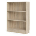 Basic Low Wide Bookcase (2 Shelves) in Oak - image 3