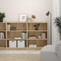 Basic Low Wide Bookcase (2 Shelves) in Oak - image 5