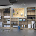 Basic Low Wide Bookcase (2 Shelves) in Oak - image 6