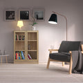 Basic Low Wide Display Cabinet in Oak (2 Shelves) with 2 Glass Doors in Oak - image 3