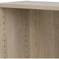 Basic Low Wide Storage Cabinet in Oak (2 Shelves) with 2 Oak Doos - image 5