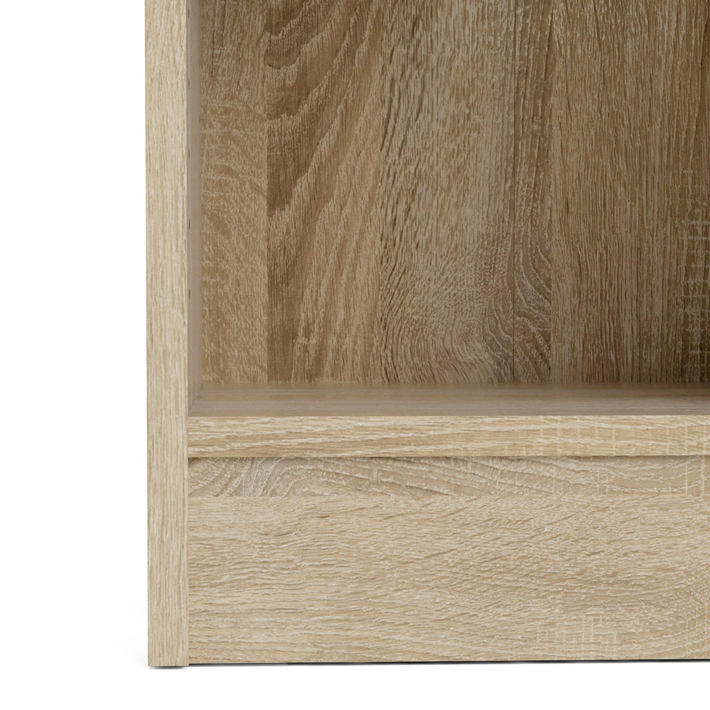 Basic Low Wide Storage Cabinet in Oak (2 Shelves) with 2 Oak Doos - image 7