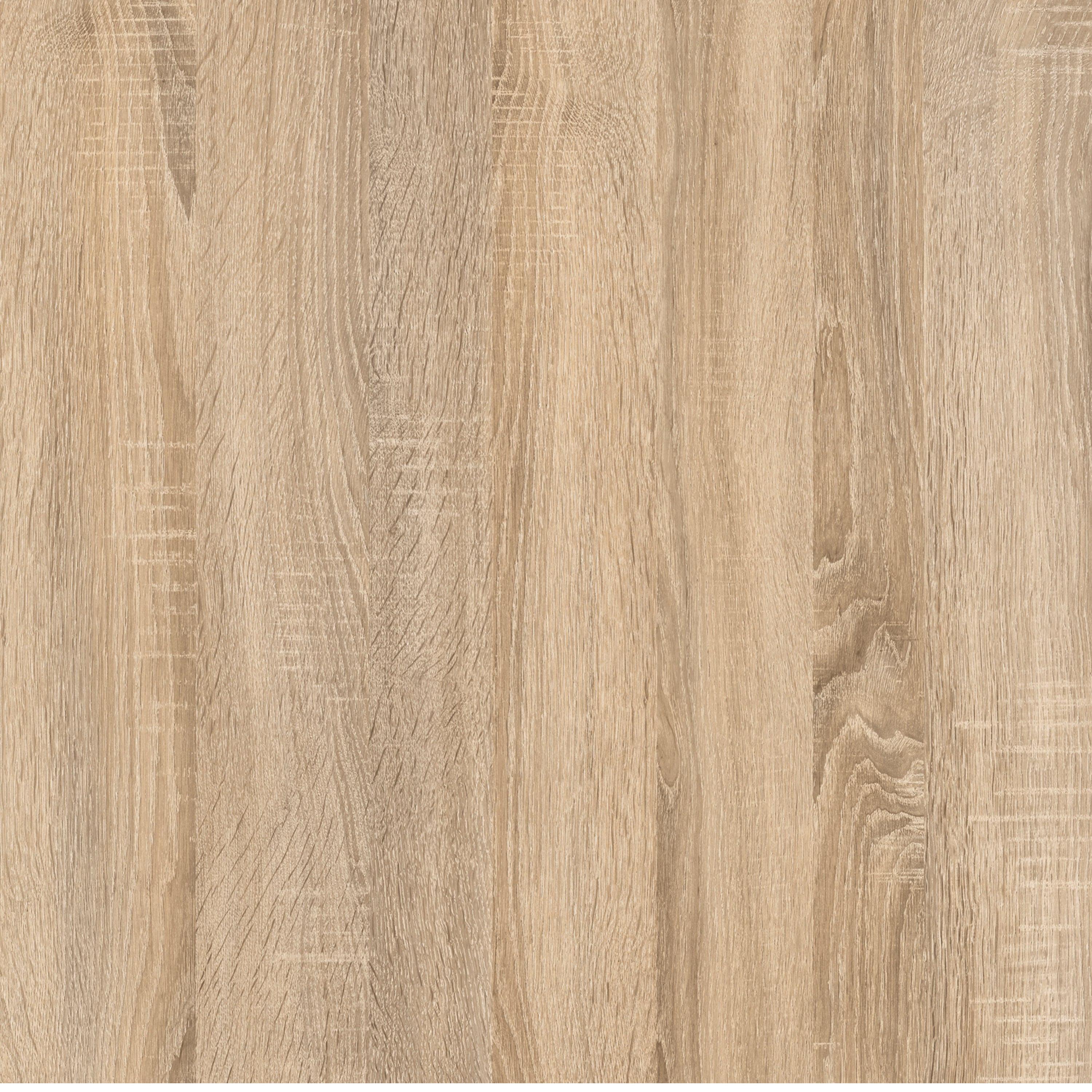 Basic Low Wide Storage Cabinet in Oak (2 Shelves) with 2 Oak Doos - image 8