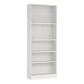 Basic Tall Wide Bookcase (4 Shelves) in White