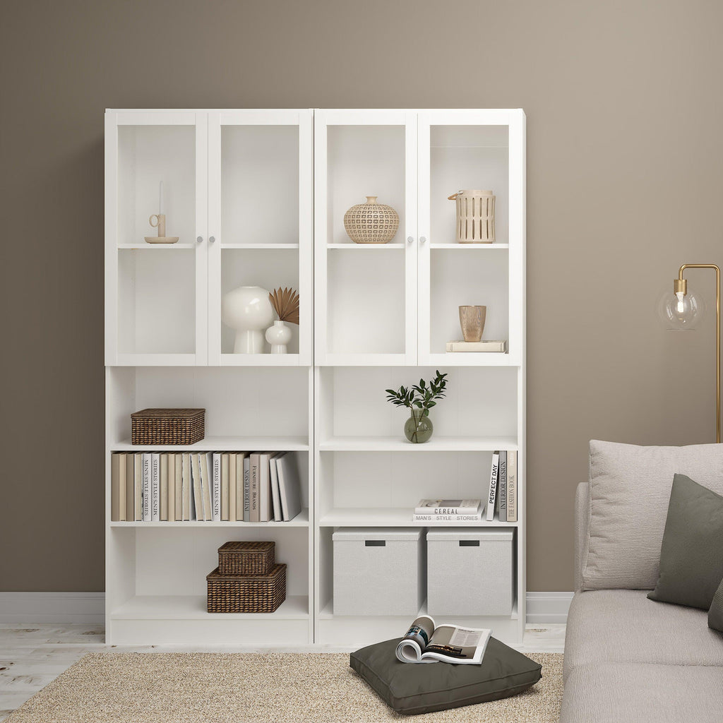 Basic Tall Wide Bookcase (4 Shelves) in White - image 7