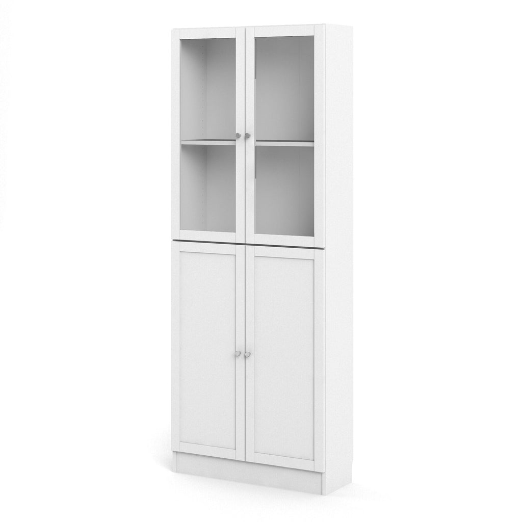 Basic Tall Wide (4 Shelves) 4 Door Combination Unit in White - image 3