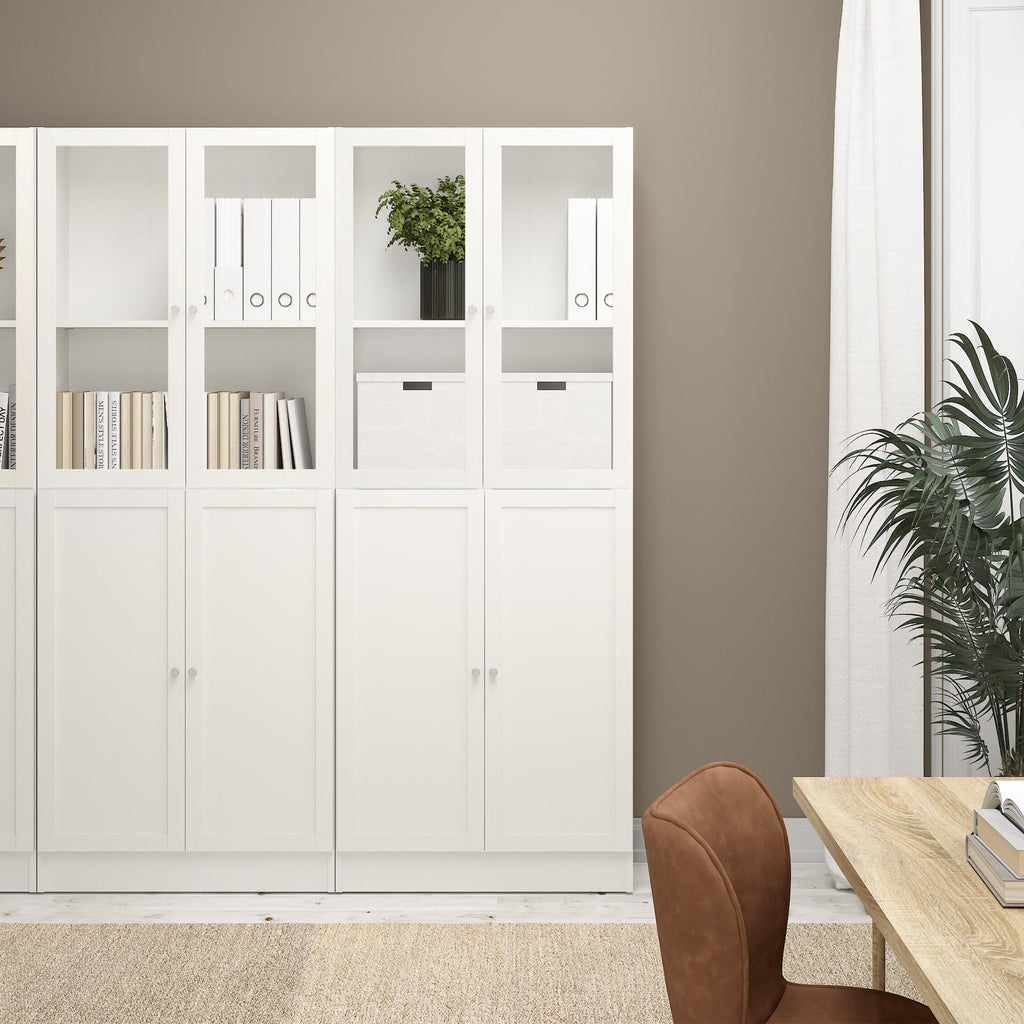 Basic Tall Wide (4 Shelves) 4 Door Combination Unit in White - image 6