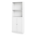 Basic Tall Wide Combination Storage in White (4 Shelves) with 2 White Doors - image 3