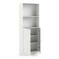 Basic Tall Wide Combination Storage in White (4 Shelves) with 2 White Doors - image 4