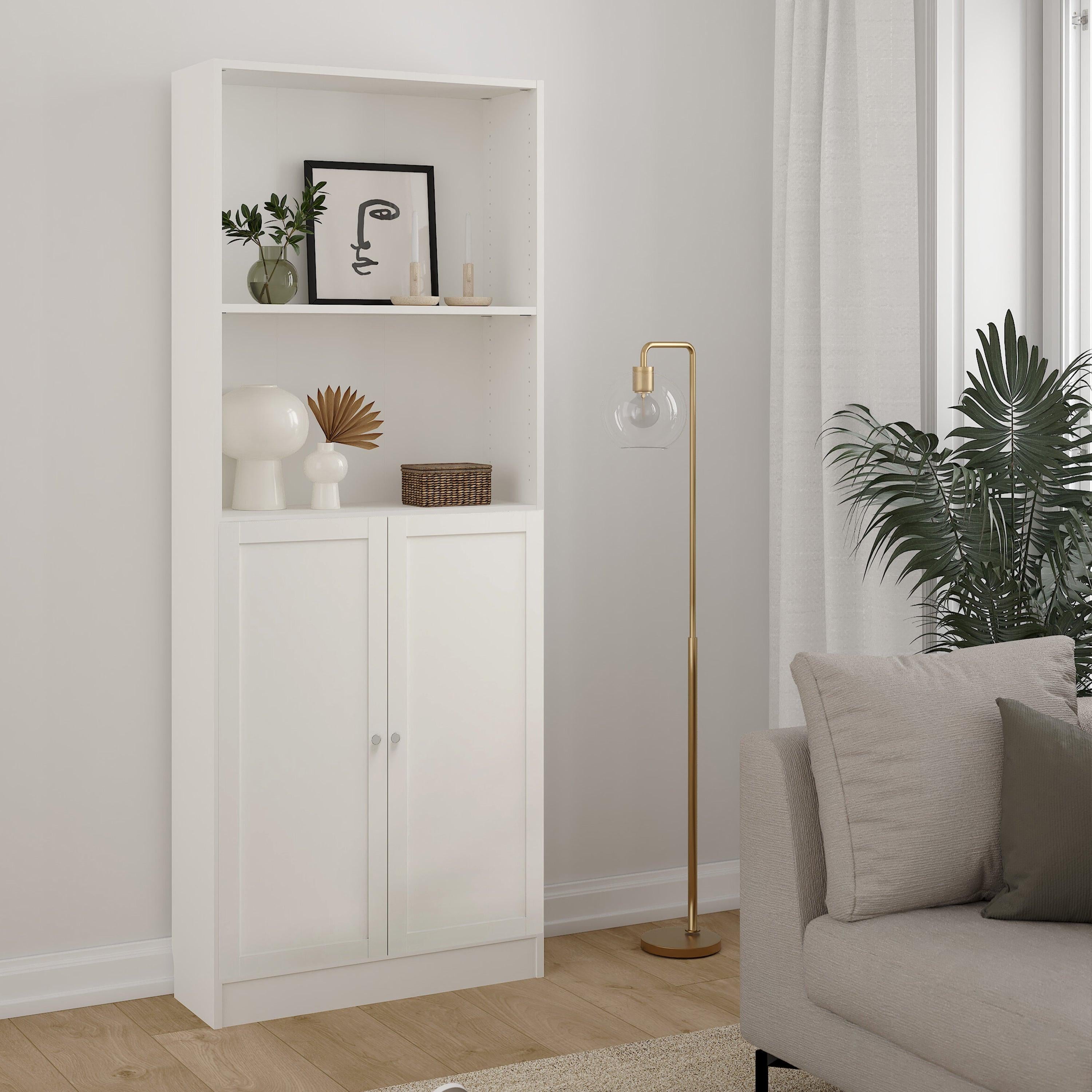 Basic Tall Wide Combination Storage in White (4 Shelves) with 2 White Doors - image 5