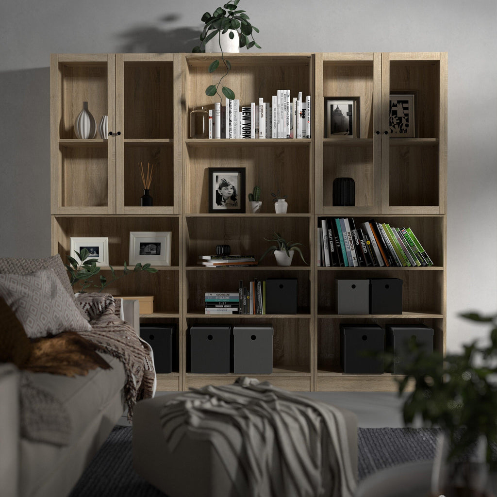 Basic Tall Wide Bookcase (4 Shelves) in Oak - image 10