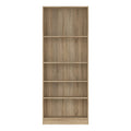 Basic Tall Wide Bookcase (4 Shelves) in Oak - image 2
