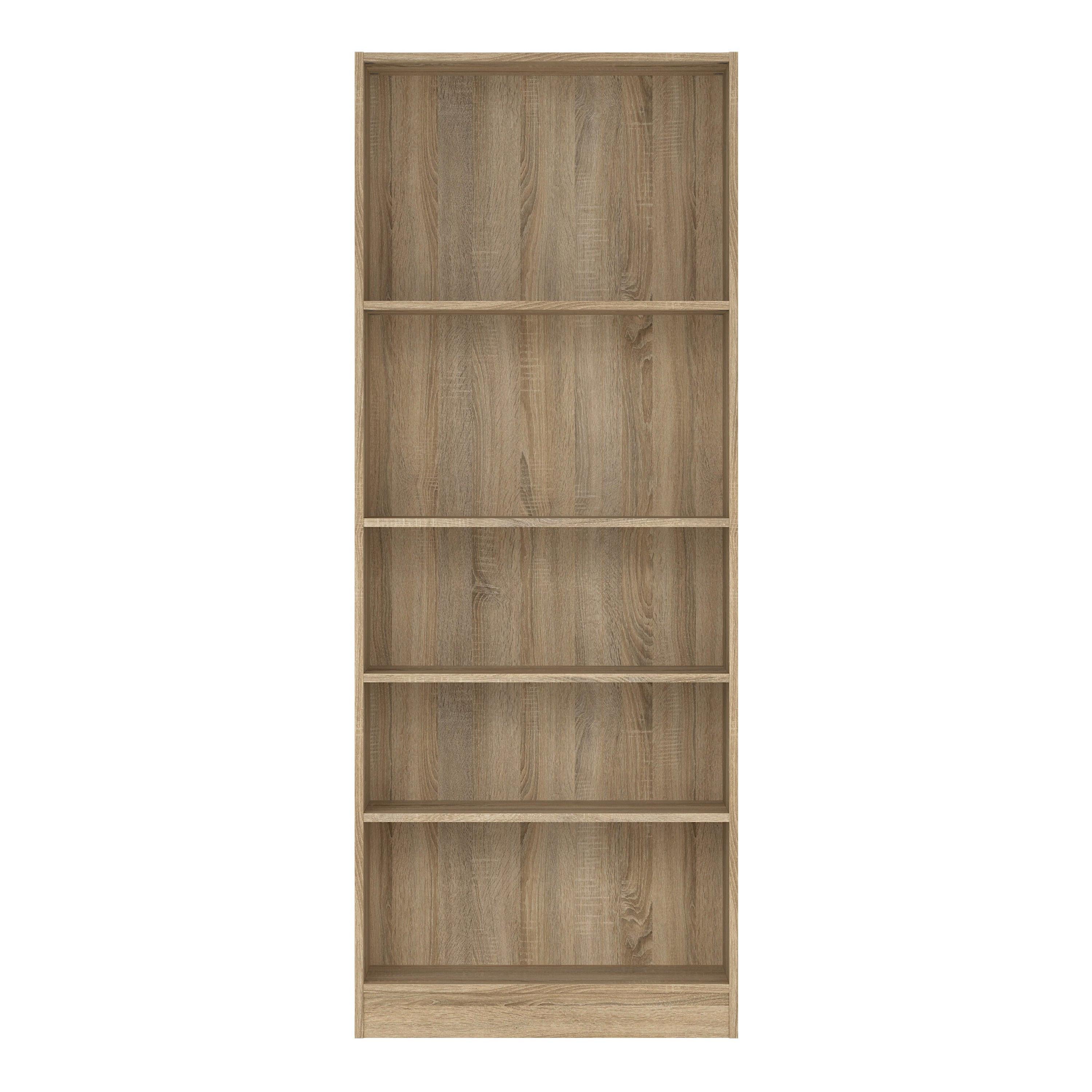 Basic Tall Wide Bookcase (4 Shelves) in Oak - image 2