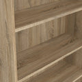 Basic Tall Wide Display Cabinet in Oak (4 Shelves) with 2 Glass Oak Doors - image 5