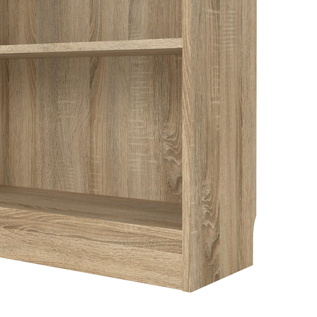 Basic Tall Wide Display Cabinet in Oak (4 Shelves) with 2 Glass Oak Doors - image 6