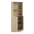 Basic Tall Wide Combination Storage in Oak (4 Shelves) with 2 Oak Doors - image 4