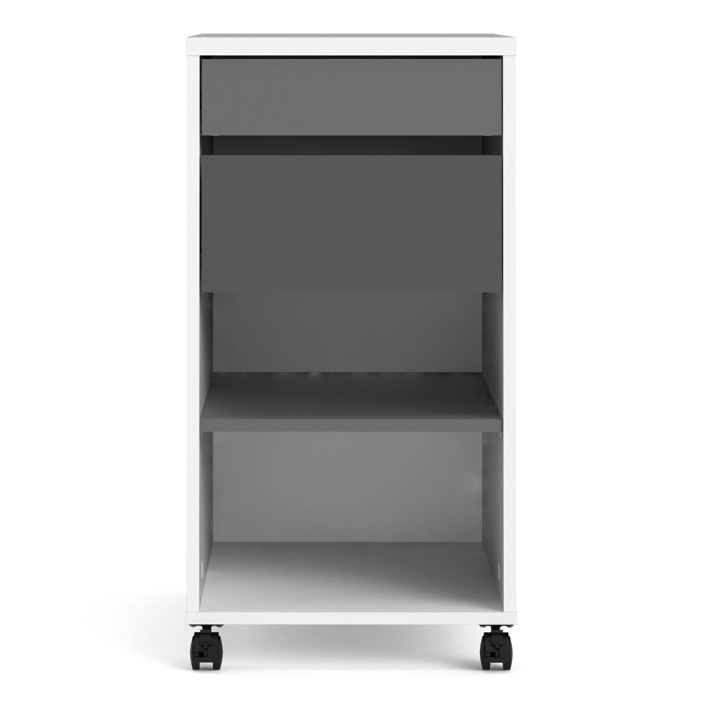 Function Plus Mobile File Cabinet 2 Drawers 1 Shelf - image 2