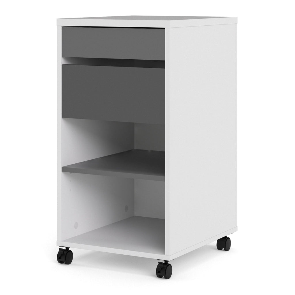 Function Plus Mobile File Cabinet 2 Drawers 1 Shelf - image 3