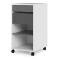 Function Plus Mobile File Cabinet 2 Drawers 1 Shelf - image 3