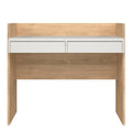 Function Plus Desk 2 Drawers in Jackson Hickory and White - image 2