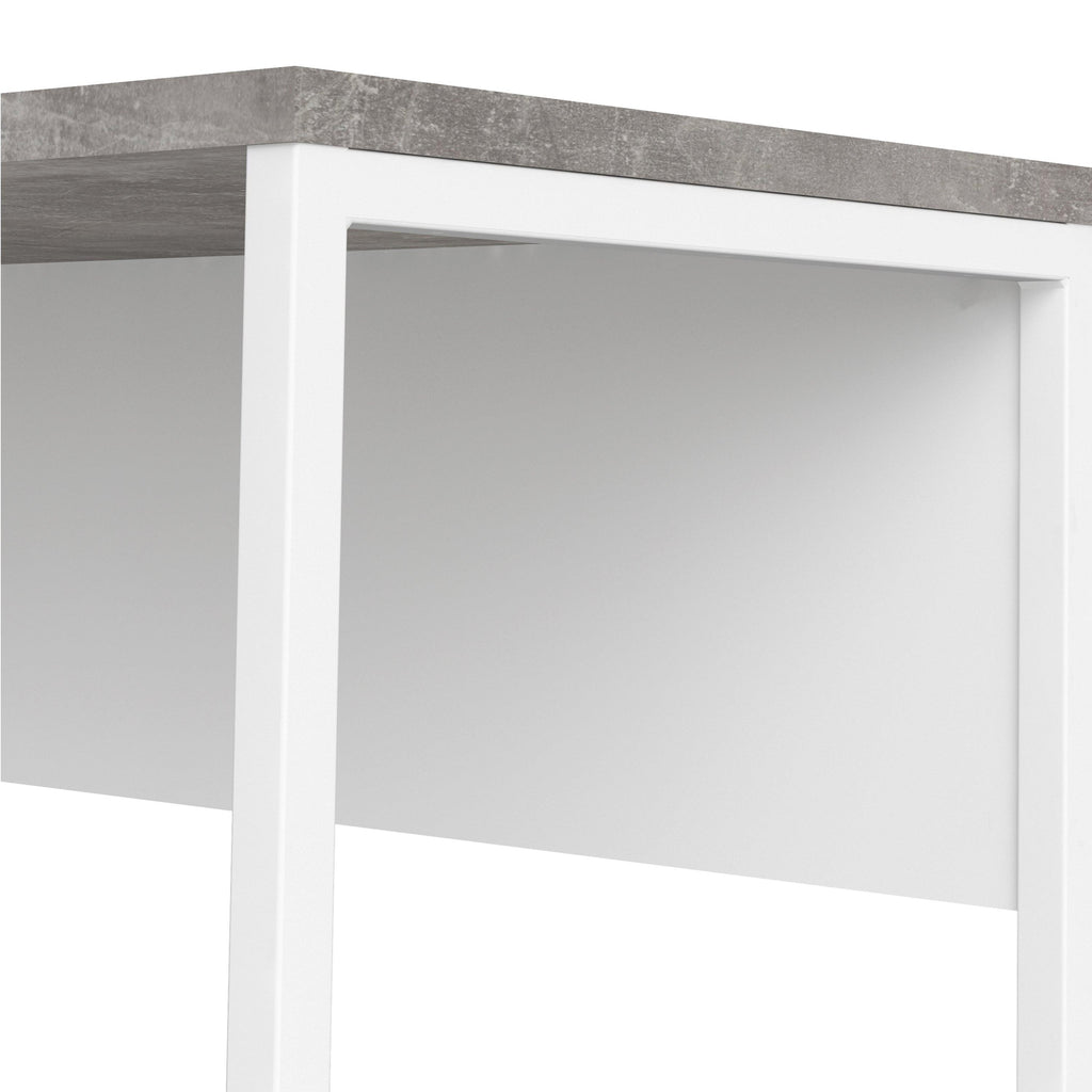 Function Plus Corner Desk 2 Drawers in White and Grey - image 10