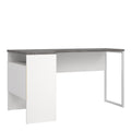 Function Plus Corner Desk 2 Drawers in White and Grey - image 3