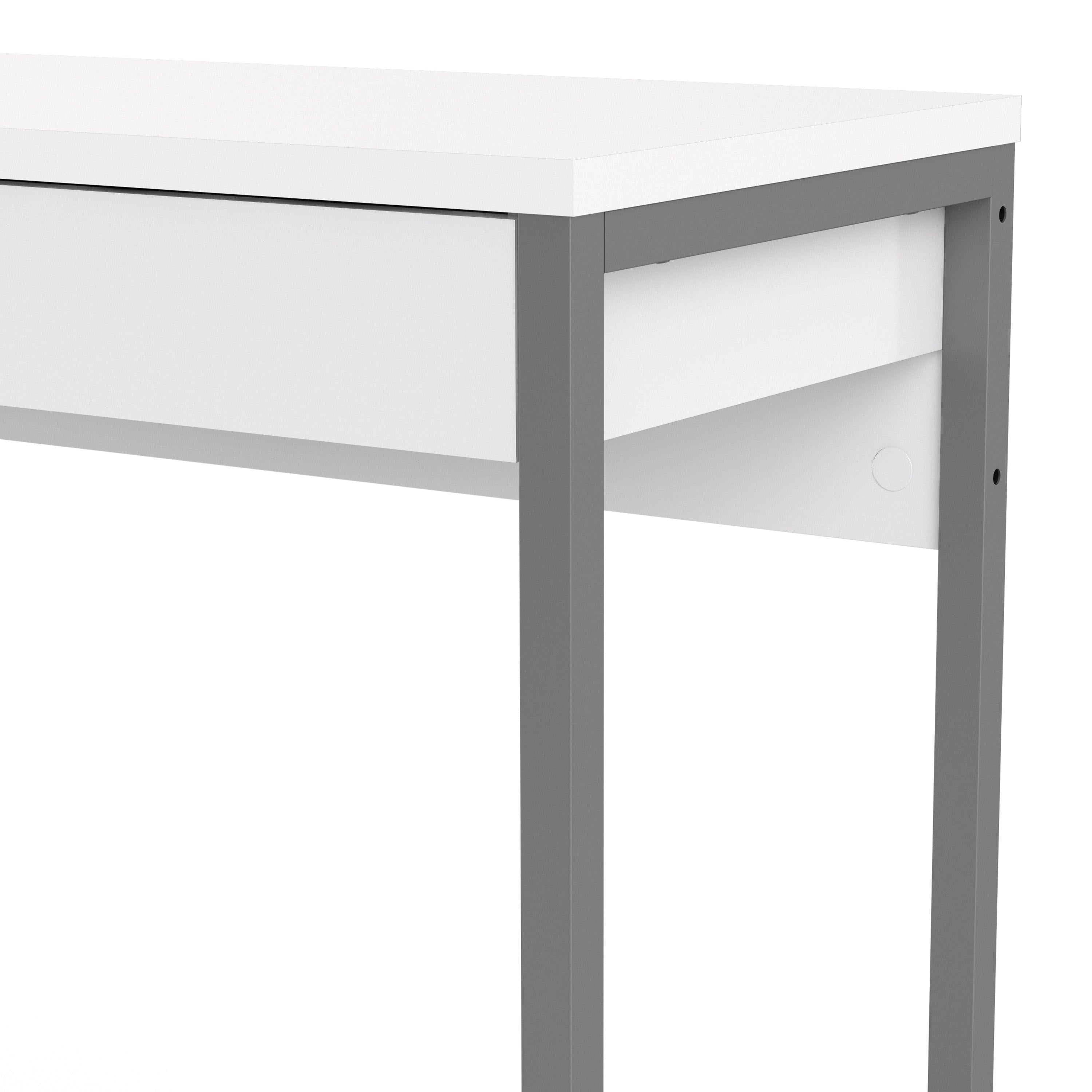 Function Plus Desk 2 Drawers in White High Gloss - image 8