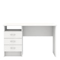 Function Plus Desk 3 Drawers in White - image 2