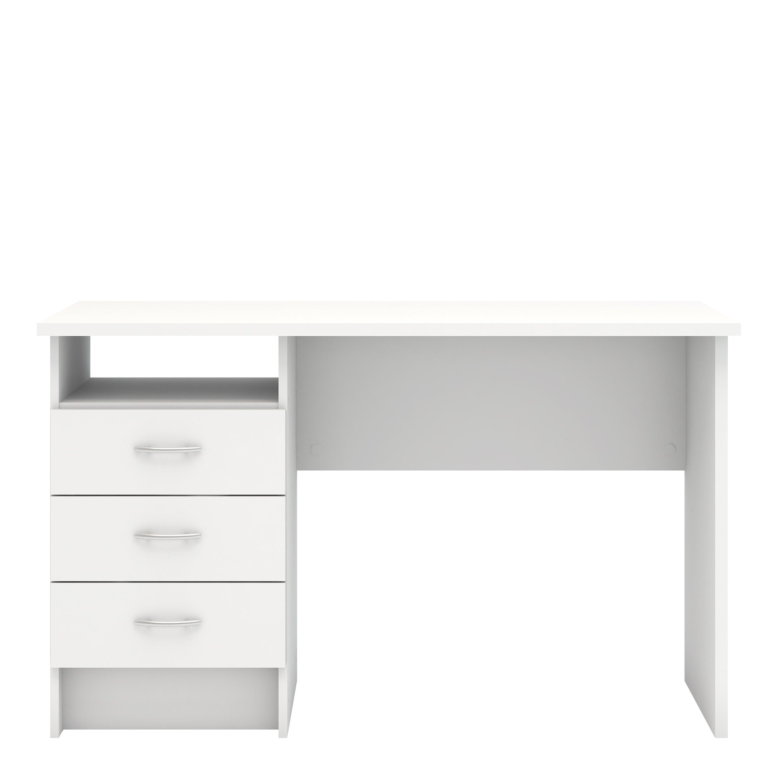 Function Plus Desk 3 Drawers in White - image 2
