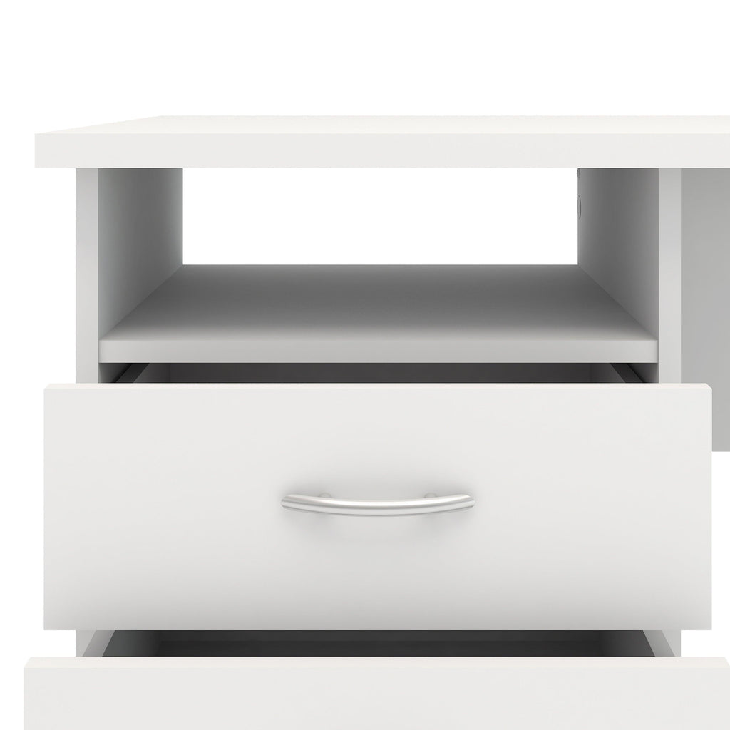 Function Plus Desk 3 Drawers in White - image 6