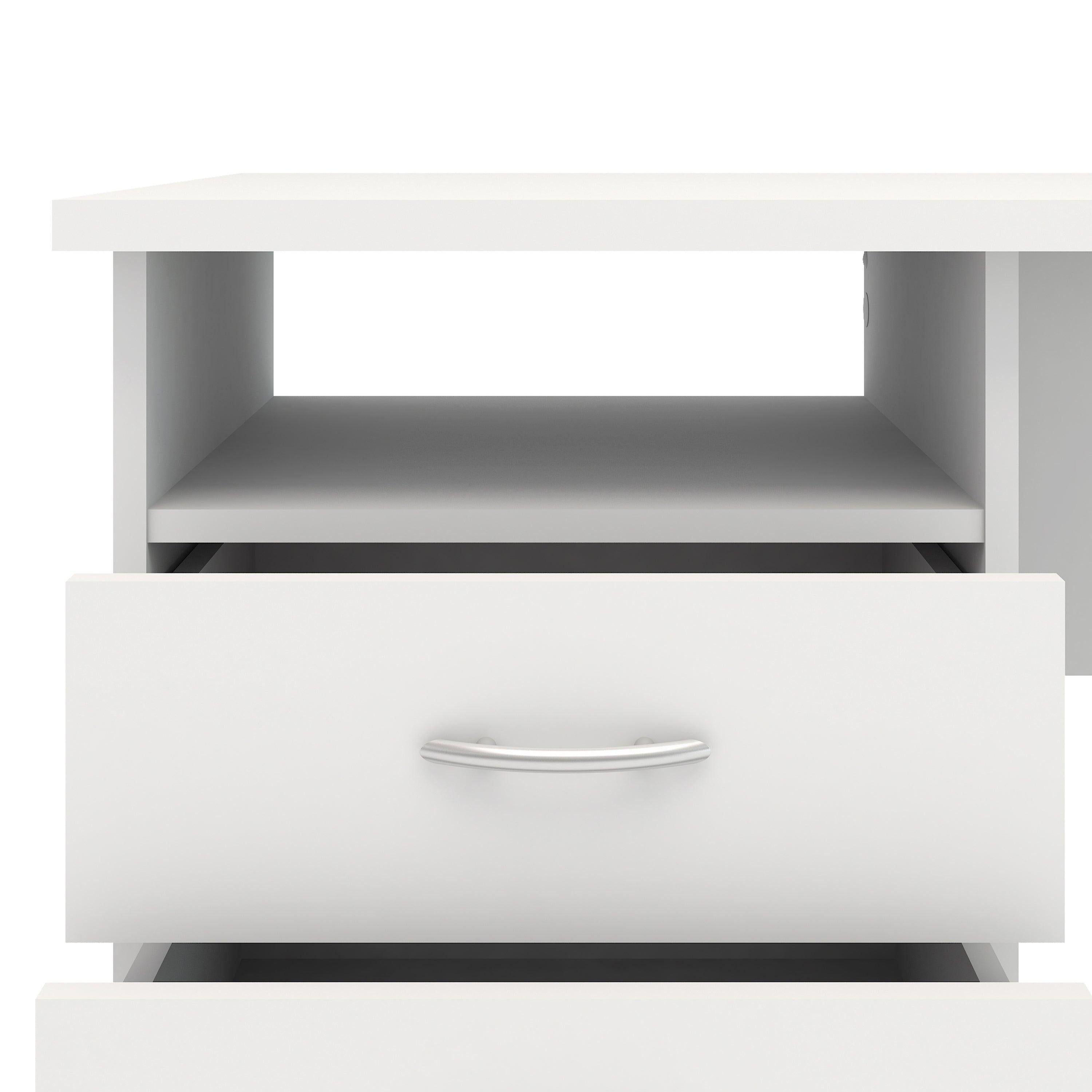Function Plus Desk 3 Drawers in White - image 6