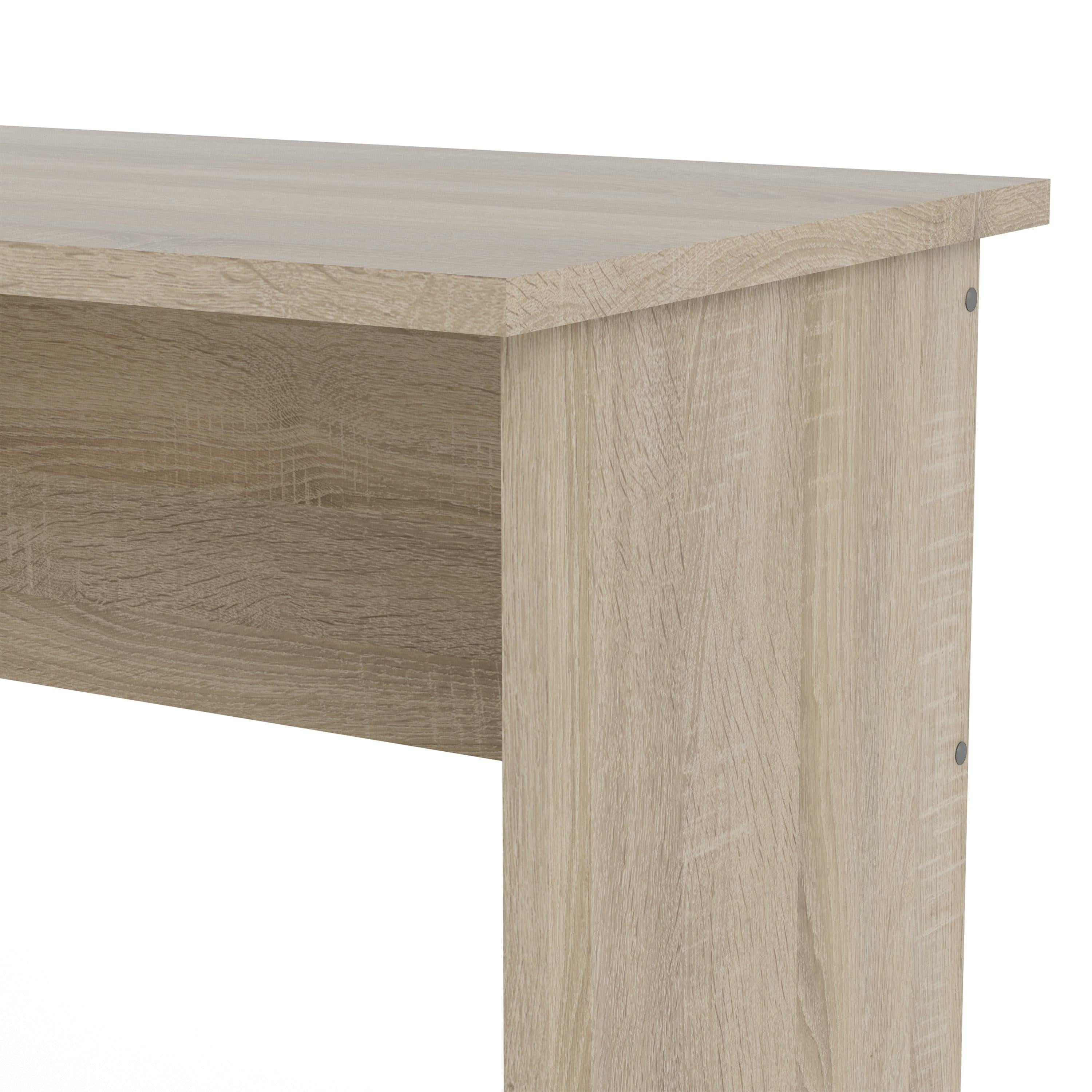 Function Plus Oak Desk 3 White Drawers - image 9