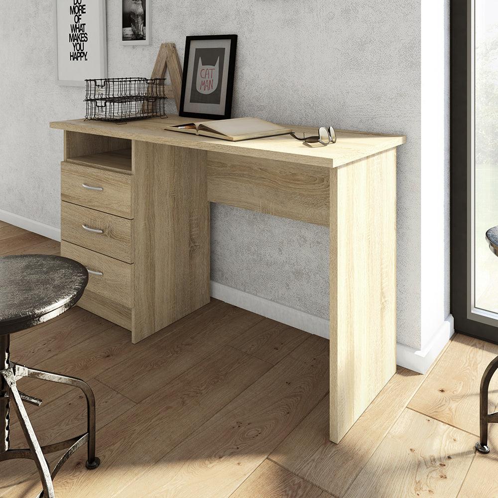 Function Plus Desk 3 Drawers in Oak - image 5