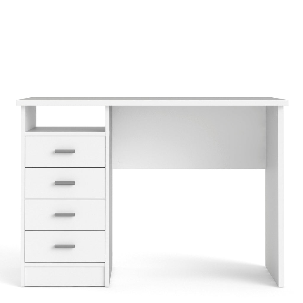 Function Plus 4 Drawer Desk in White - image 2