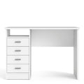 Function Plus 4 Drawer Desk in White - image 2