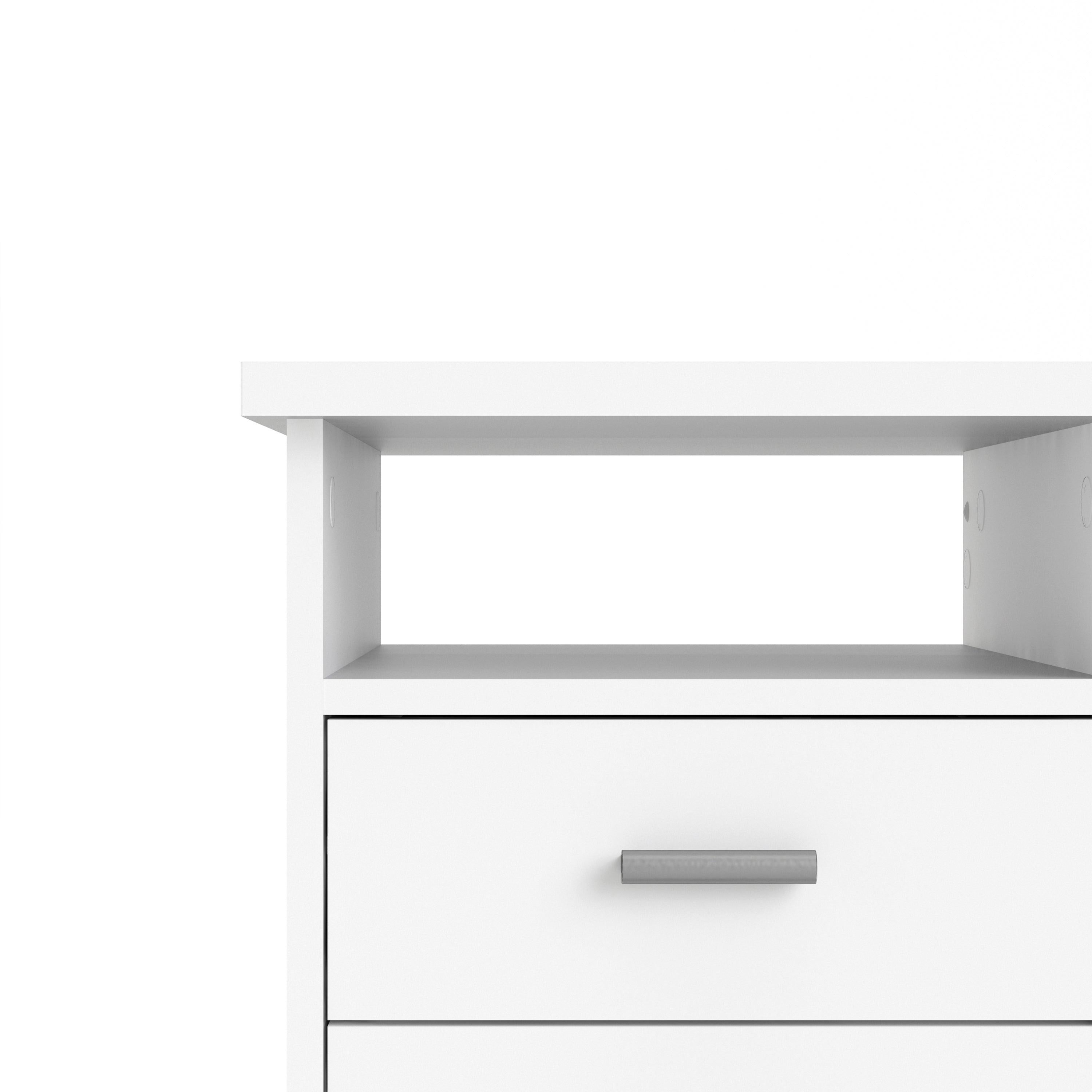 Function Plus 4 Drawer Desk in White - image 7