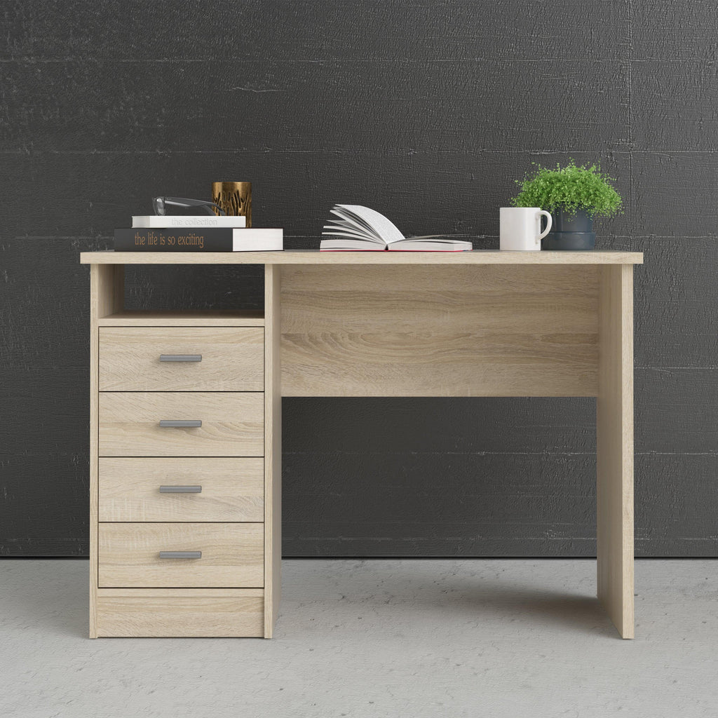 Function Plus 4 Drawer Desk in Oak - image 4