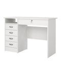 Function Plus Desk 5 Drawers in White - image 3