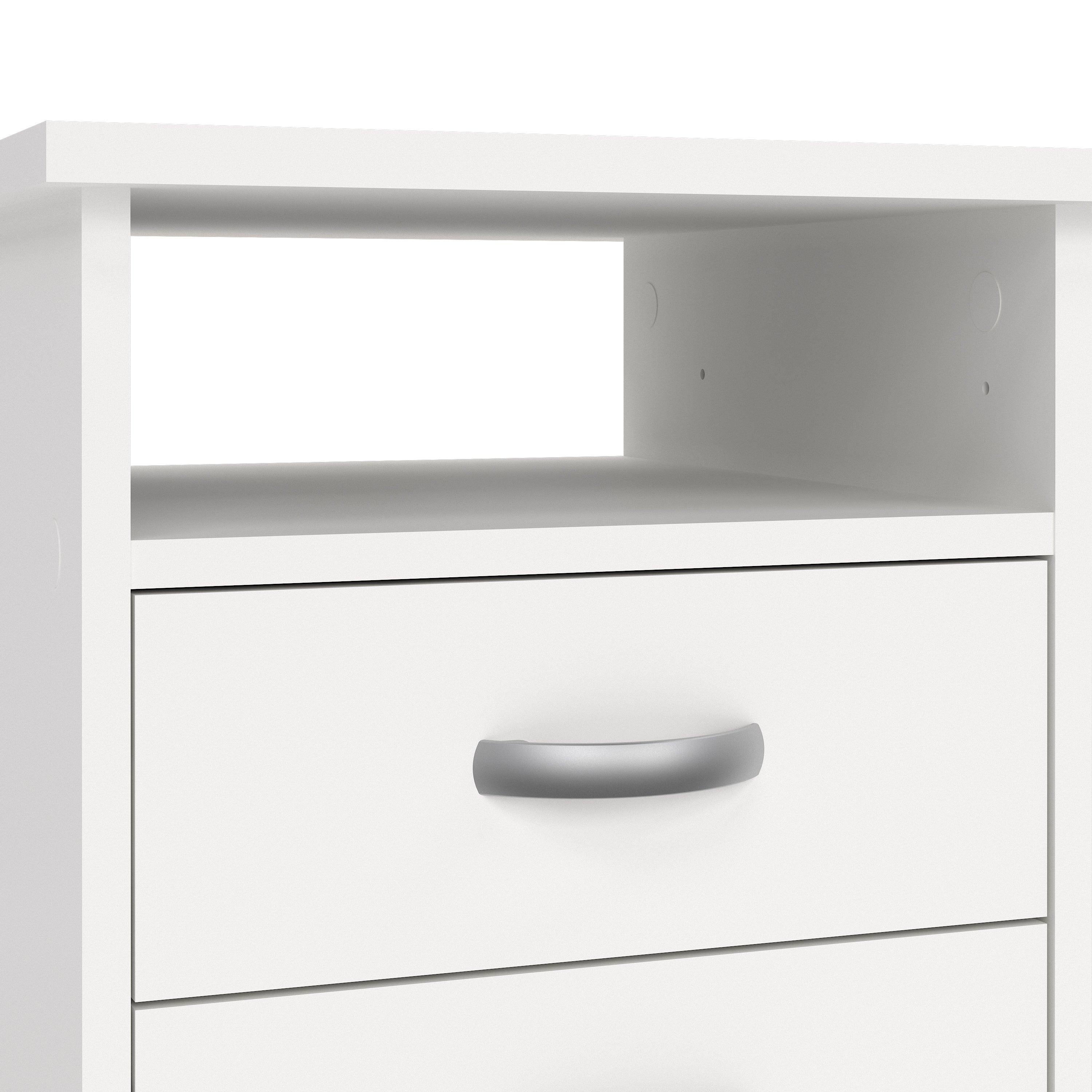 Function Plus Desk 5 Drawers in White - image 6