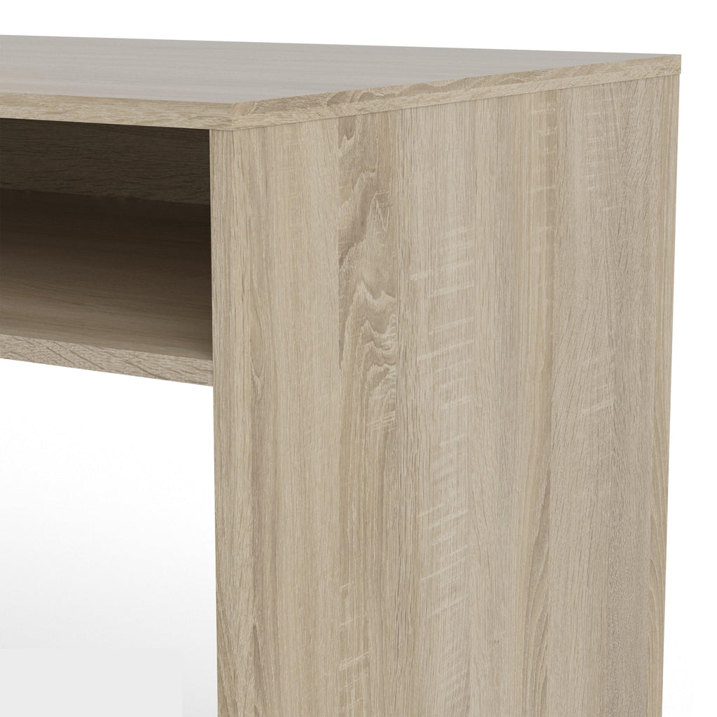 Function Plus Desk Multi Functional Desk with Drawer and 1 Door in White and Oak - image 7