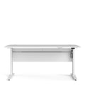 Prima Desk 150cm in White with Height Adjustable Legs with Electric Control in White - image 2