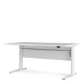 Prima Desk 150cm in White with Height Adjustable Legs with Electric Control in White - image 3