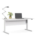 Prima Desk 150cm in White with Height Adjustable Legs with Electric Control in White - image 5