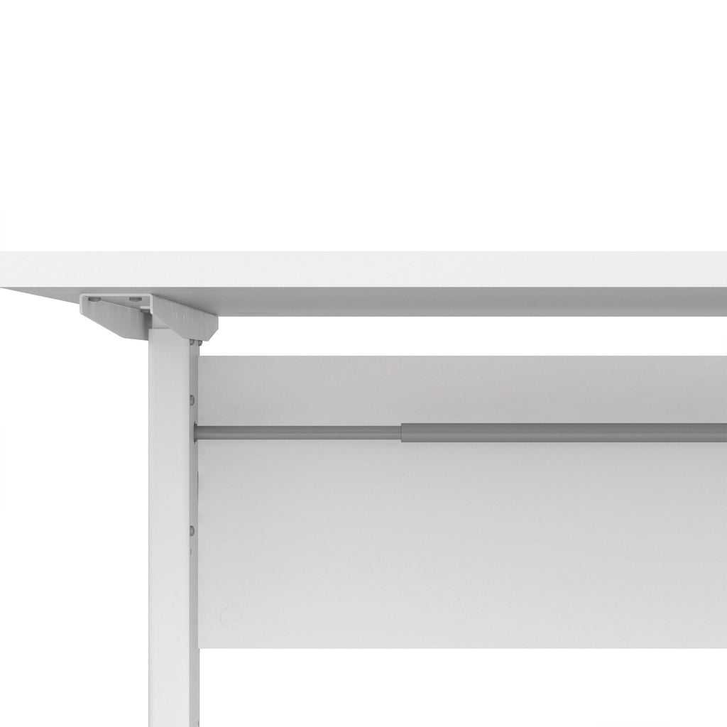 Prima Desk 150cm in White with Height Adjustable Legs with Electric Control in White - image 7