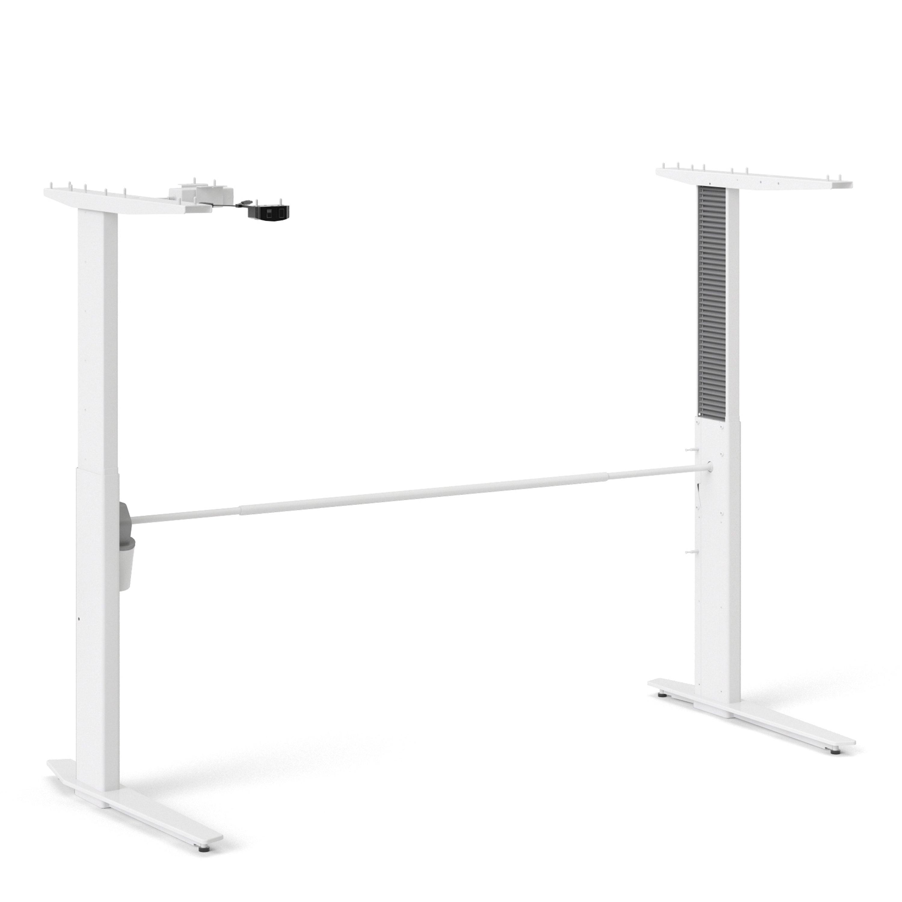 Prima Desk 150cm in White with Height Adjustable Legs with Electric Control in White - image 9