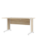 Prima Desk 150cm in Oak with White Legs - image 2